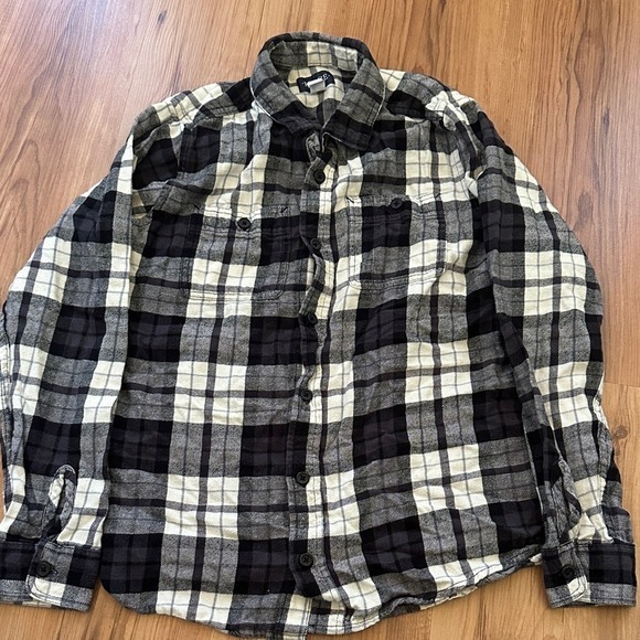 The Children's Place Other - The Children's Place Girls Black White Plaid Button Down Shirt Size L‎ 10/12